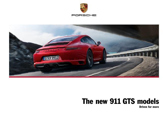 Рекламный буклет Porsche 991 GTS